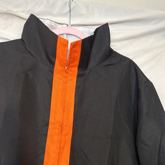 NWT Anime Natsu Dragneel Miccostumes size XL Black and Orange with armband - Picture 4 of 13